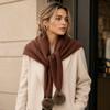 Warm Knitted Scarf Soft Fabric Neck Scarves Fashion Triangle Scarf  Women