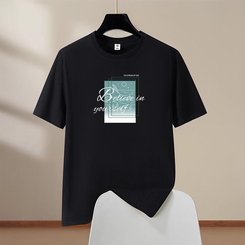 

Oversized S-6XL Mens 100% Cotton Short Sleeve T-Shirt Man Round Neck Casual Tee 4XL