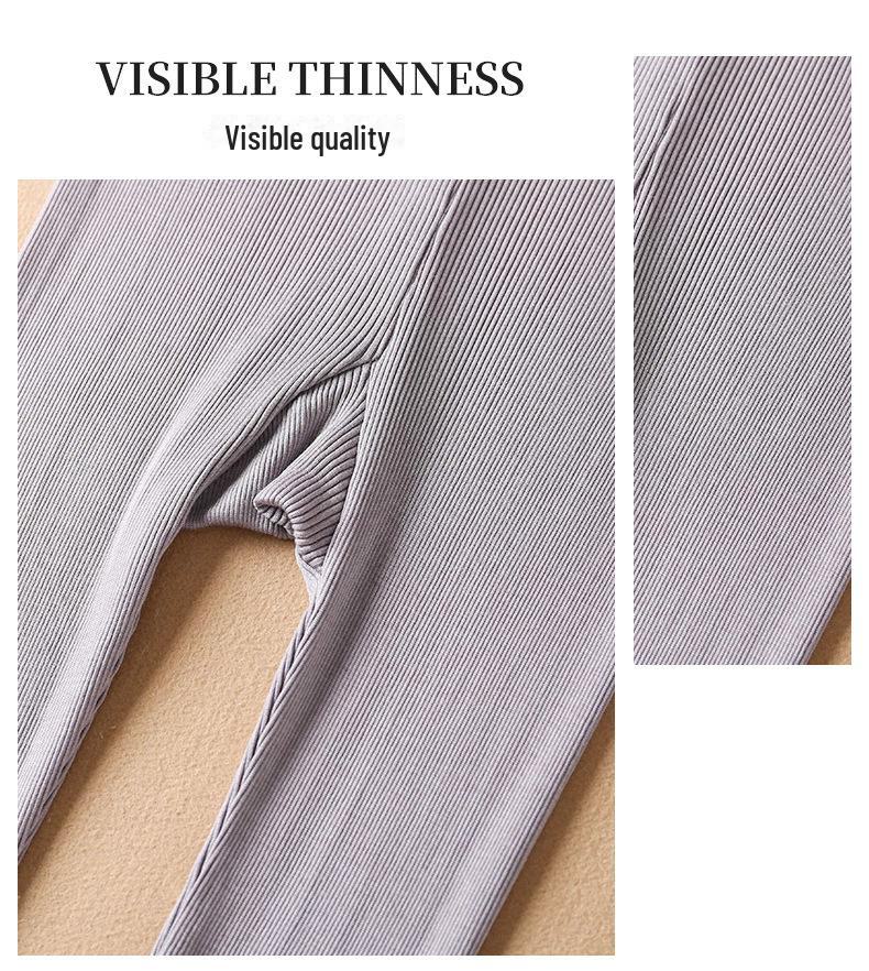 Yuyue Maulbeerseide High-Waist Atmungsaktive Schlankheitsleggings - Bequeme Elastische Herbsthose