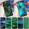 Gold Indigo Faux Malachite For Realme 11 10 12 13 14 Pro Plus GT 5 6 6T GT7 Pro C61 C53 C51 C21Y C25S C55 C67 C75 Case