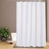 White Fabric Shower Curtain Waterproof Machine Washable Hotel Bathroom Decorative Shower Curtain Multi Size Available