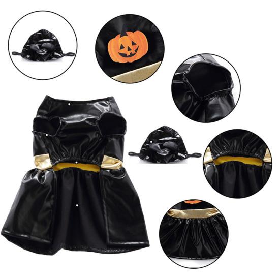 Yousheng Dog Costume Pet Dress Up Prisoner Samurai Godfather Apparel Halloween Cosplay Party Outfit for Small Medium Dogs