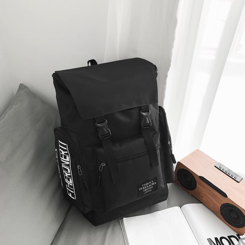 New Shoulder Bag Male Ins Tide Casual Large Capacity School Bag College Students High School Students Travel Backpack