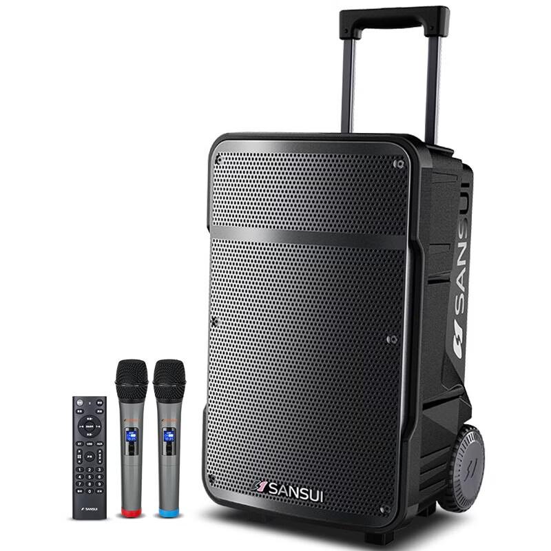 SANSUI A12 12-inch Portable Outdoor Karaoke Speaker CN plug (adapter included)