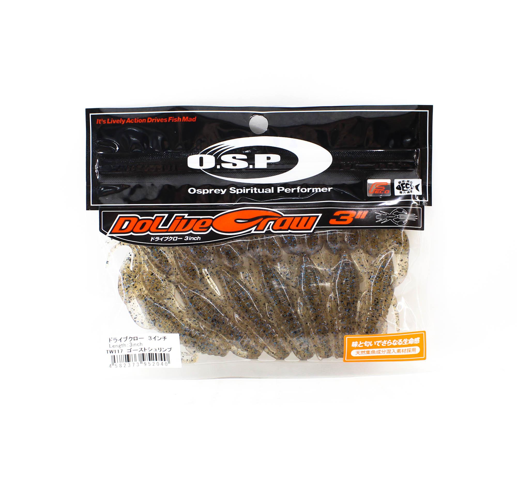 

Мягкая приманка OSP Dolive Craw 3 дюйма TW-117 (2040 год)