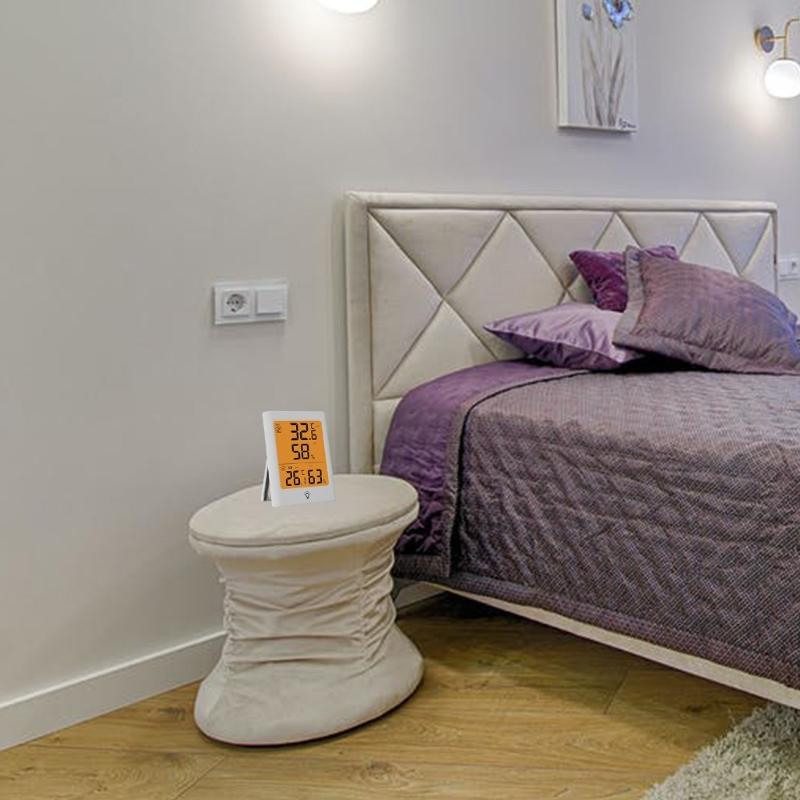 Temperature Humidity Detector Indoor Outdoor LCD Display Waterproof Electronic Humidity Sensor Temperature Meter Gauge