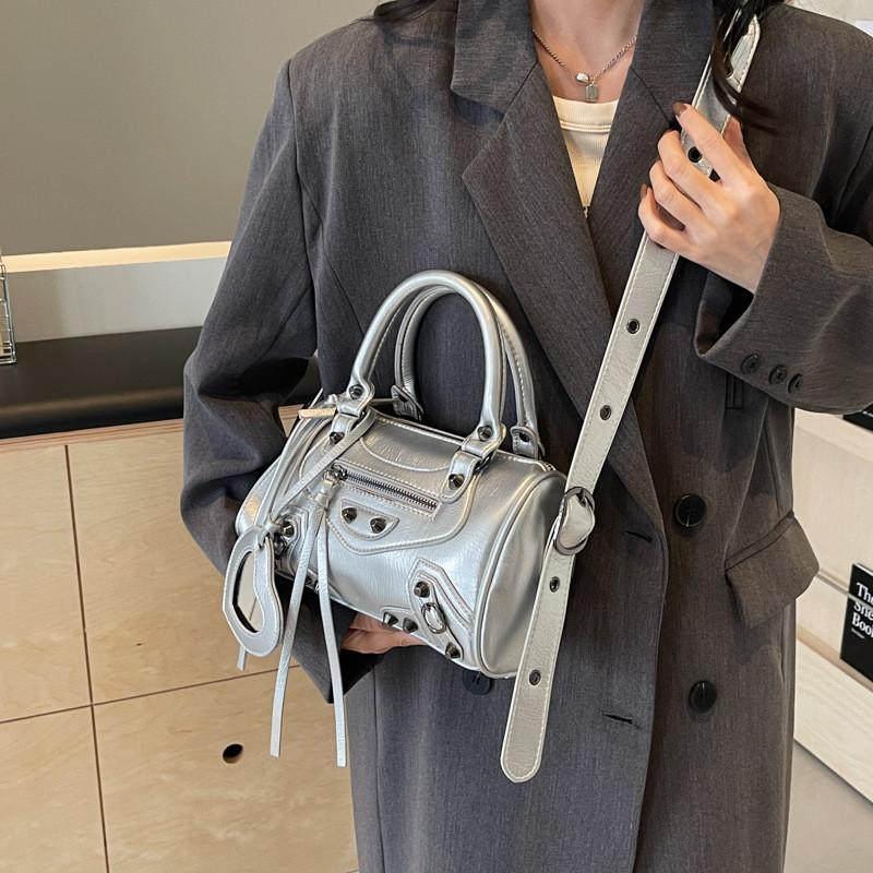 IELGY Сумка Boston в стиле Spice Girl премиум-класса с заклепками — фото 5