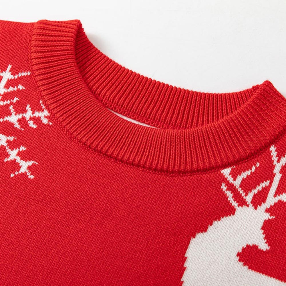 Autumn/Winter New Arrivals: Boys' and Girls' Knitted Sweaters Christmas Snowflake and Reindeer Children's Jumpers