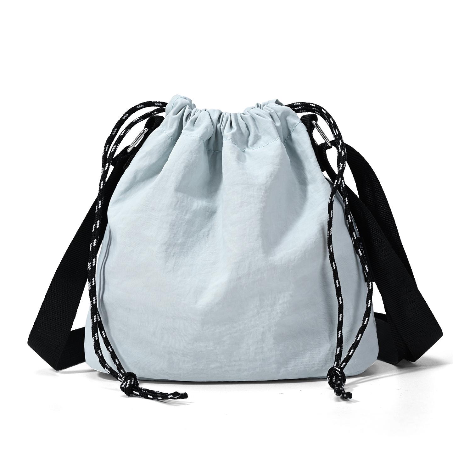 

Casual Korean-Style Lightweight Nylon Crossbody Bucket Bag for Women