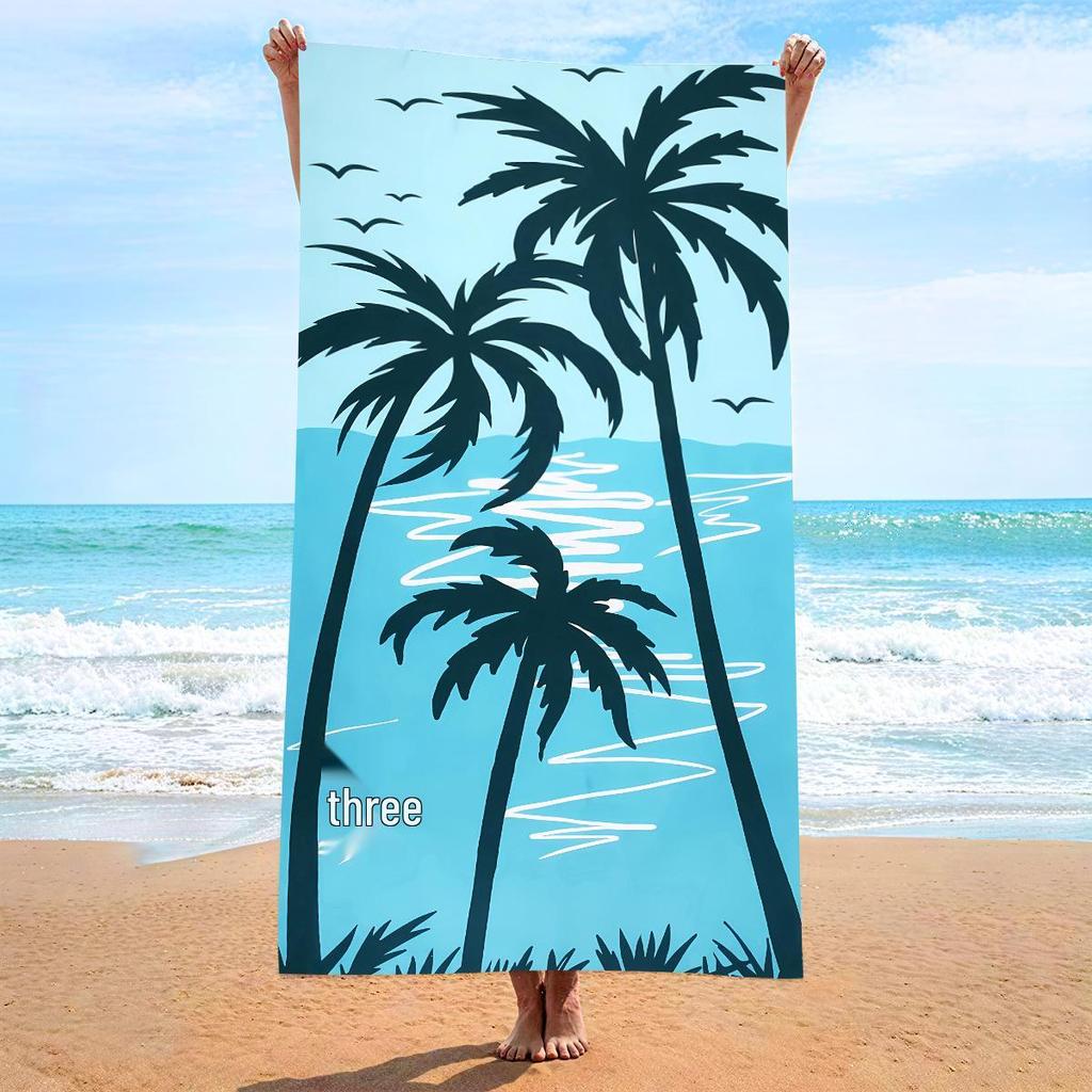 70x140 Microfiber Custom Printed Beach Towel - Absorbent & In Stock