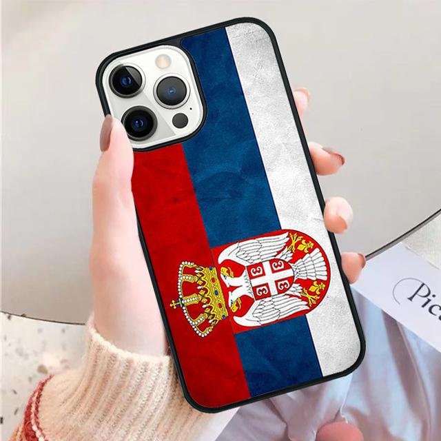 Flag of Serbia Serbian Phone Case for iPhone 17 Air 16 15 14 12 13 PLUS 11 PRO MAX Back Fundas Coque Cover Shell