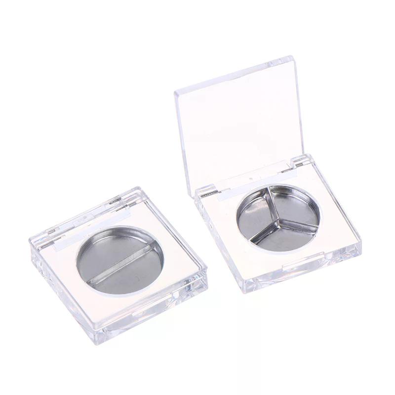 2.5g Empty Portable Eyeshadow Palette Blusher Box Solid Ointment Box Cosmetic Makeup Case Round Storage Container