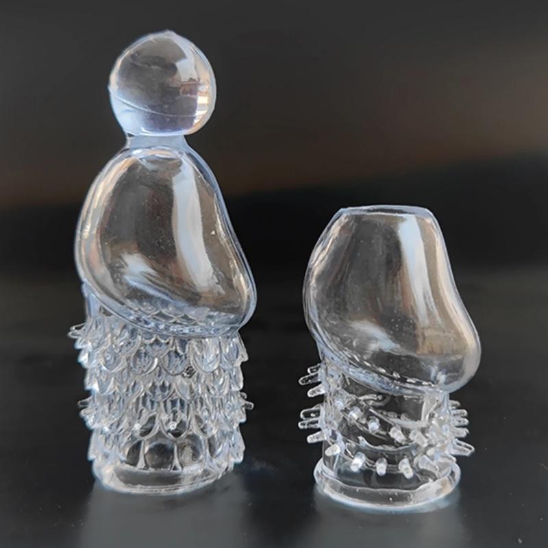 Delayed Ejaculation Adult Sexual Products Desensitized Particles, Glans Covering, Penis Enlargement and Thickening 2 Pcs