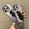 INS Cartoon Black Cat Laser Phone Case For iPhone 17 Pro Max 16 15 14 Pro Max Plus 13 Mini 12 11 Pro Max Shockproof Back Covers