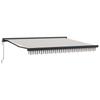 Retractable Awning Light Grey and White 300 X 250 Cm