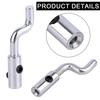 Throttle Cable End Fittings Z Bend Repair Set, 4 Metal Cable Ends with 2 Hex Key for Small Engine Cable Replacement