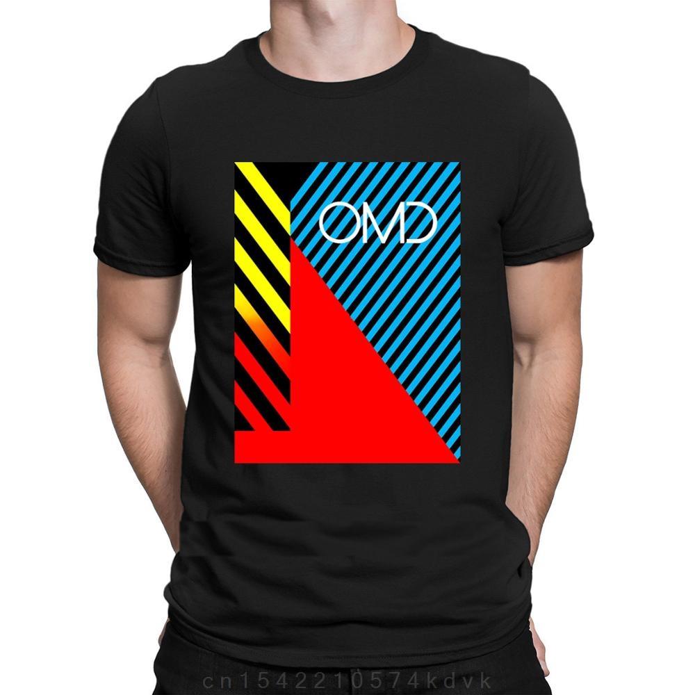 Lustiges Omd New Wave T-Shirt Top Baumwolle Schlichte Persönlichkeit Für Männer Einzigartig Clever Sommerstil Hochwertiger Druck T-Shirts