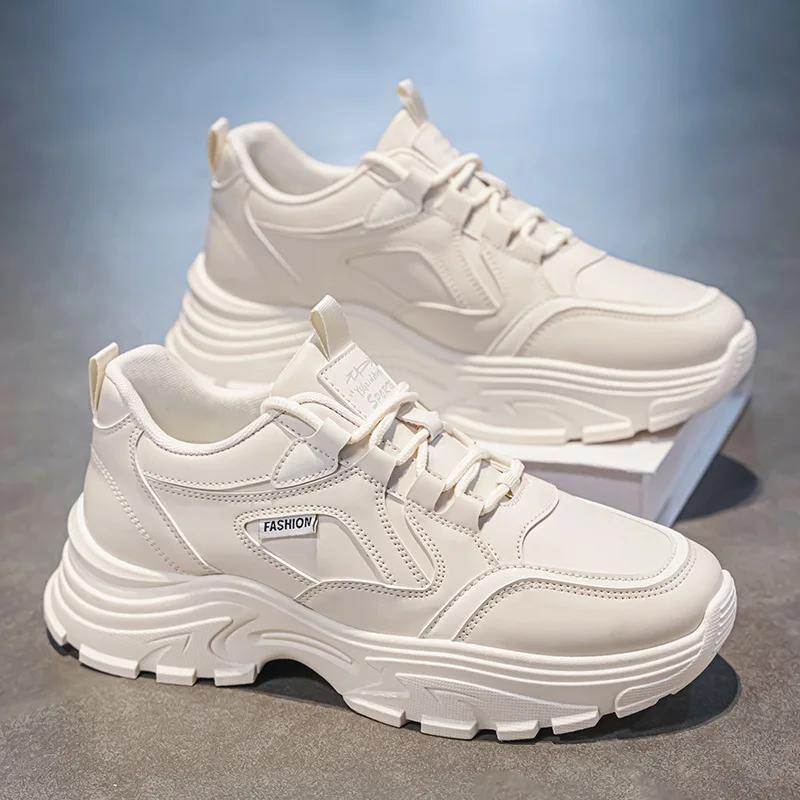 Fashion Men's Sports Shoes 2025 Spring and Autumn New Breathable Thick Soled Running Shoes Fashion Versatile Casual Shoes