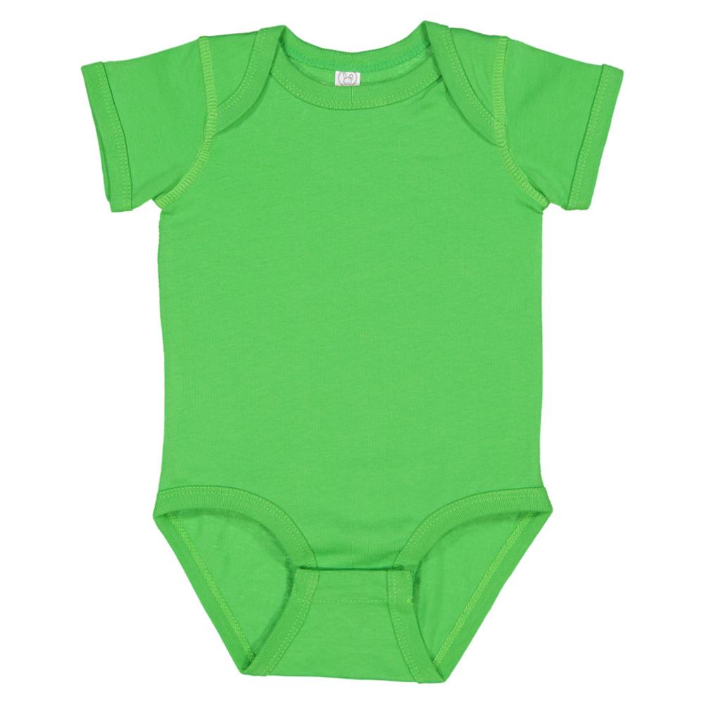 Rabbit Skins Baby Fine Jersey Short-Sleeved Bodysuit