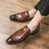 Men's Classic Business Shoe Microfiber Leather Pointed Toe Gentlemen's Dress Office Flats Men Fashion Wedding Party Oxfords Shoe