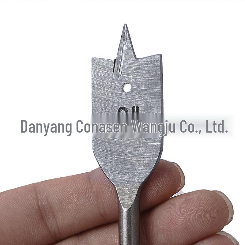 6pc Woodworking Chisel and Drill Set: 6-55mm High Carbon Steel with Flat Point for Wood Hole Enlarging