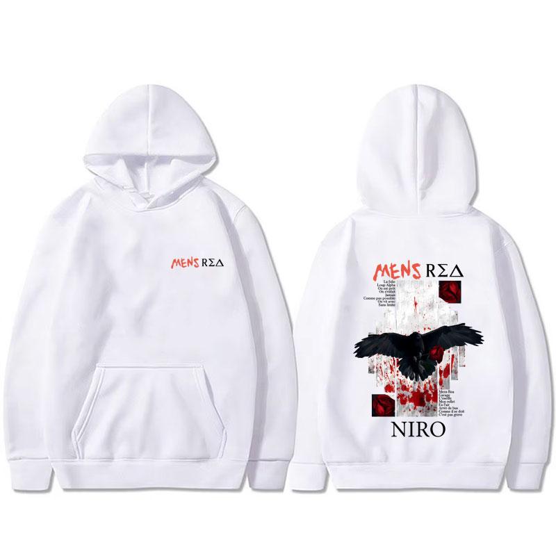 Rapper Niro Mens Rea Album Graphic Hoodie OX7 Pullover Men Women Hip Hop Fashion Pop Music Hooded Tracksuit Male Cool Streetwear