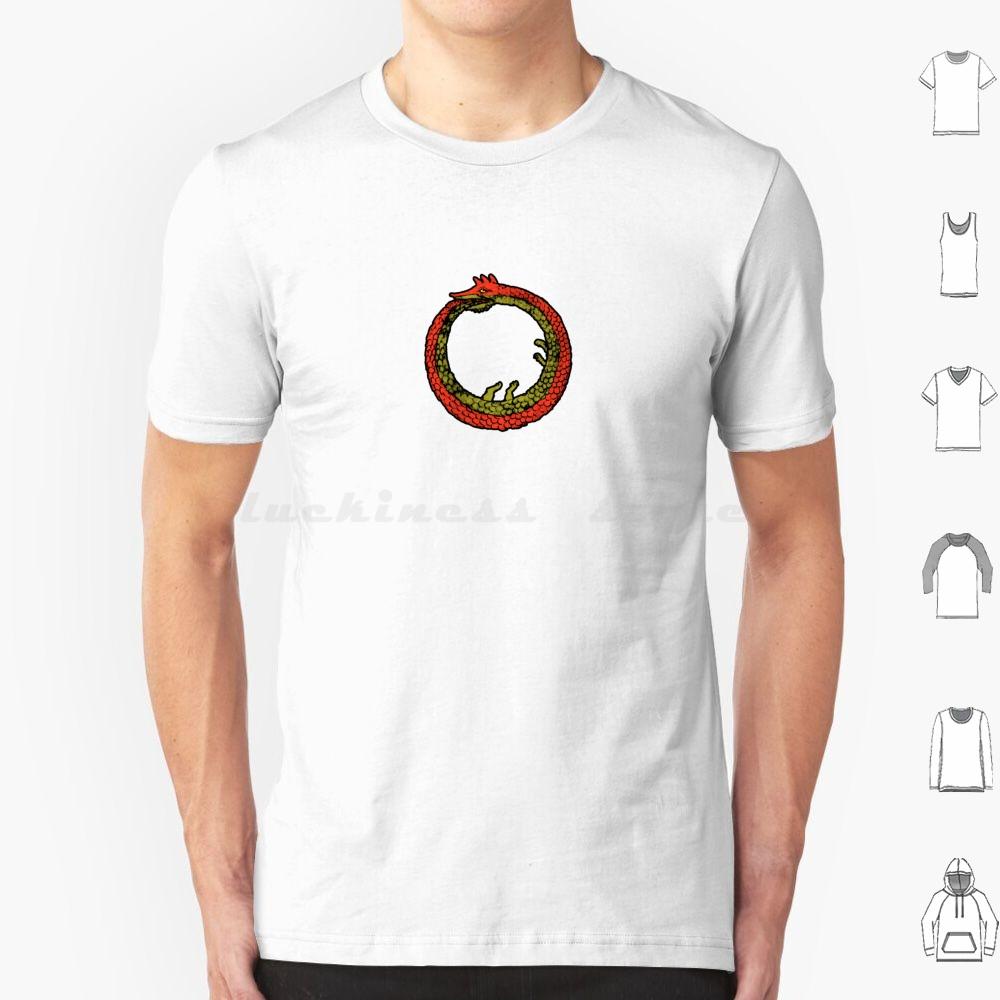 Uroborus T Shirt Cotton Men Women DIY Print Ouroborus Dragon Medieval Magic Mild Peril Pagan Fantasy Myth Legend Serpent Snake S