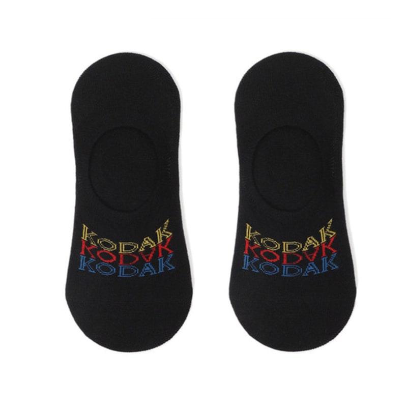 KODAK Apparel Lettering No-Show Socks BLACK