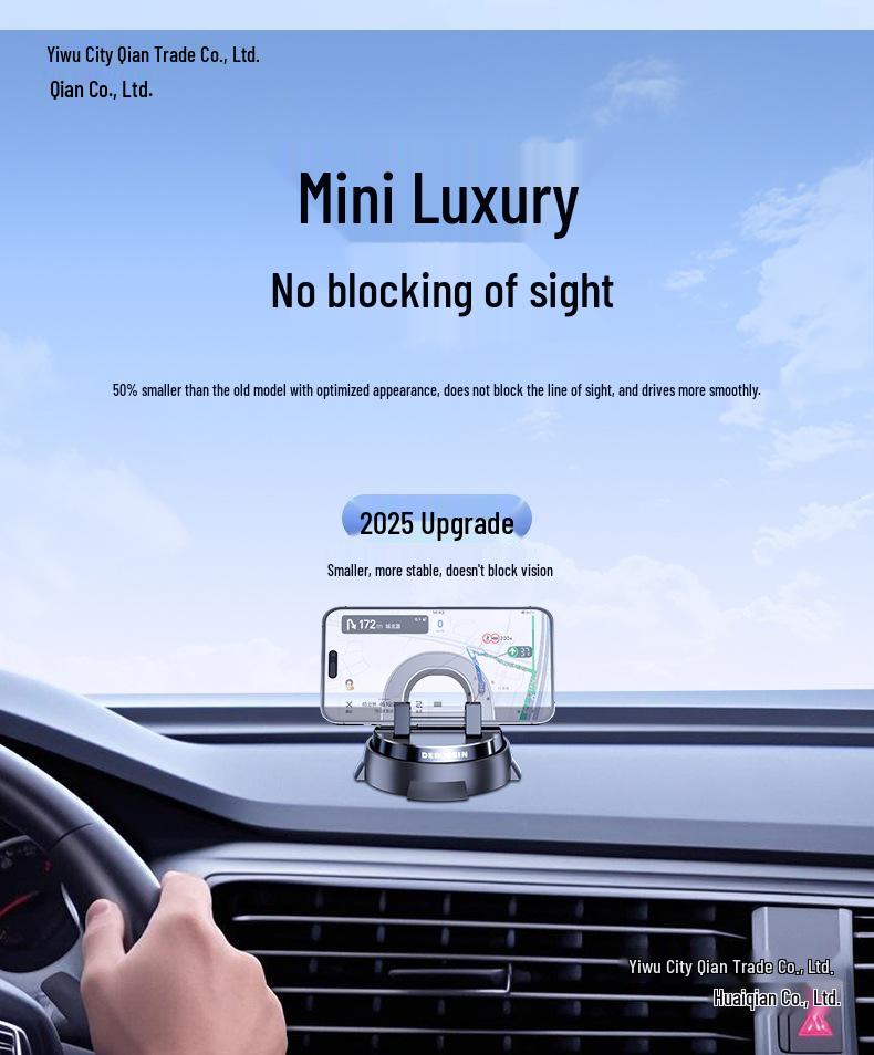 2025 Anti-slip Rotating Car Phone Holder & Navigation Console Support