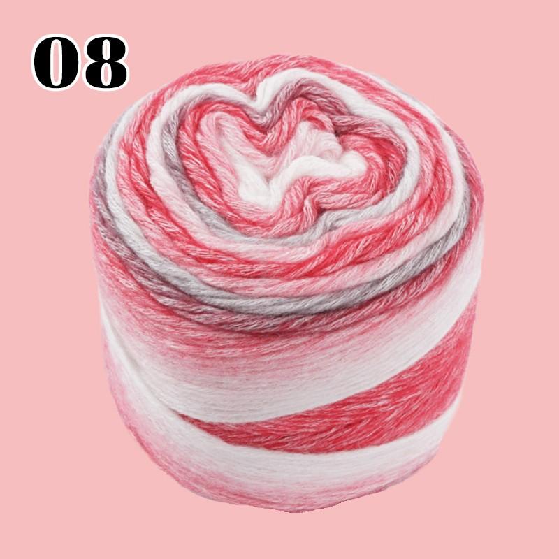 100g/roll Colorfulful Candy Bean Scarf Mohair Yarn Special Knitting Wool Ball Autumn And Winter Handmade Wool Yarn Crochet Yarn