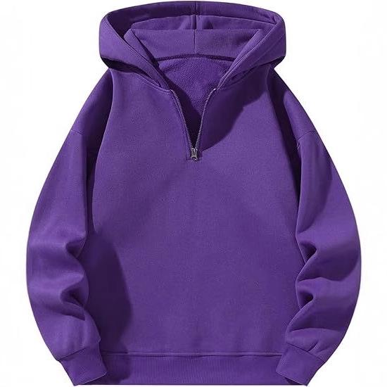 2024 American Casual Zip-Up Hoodie: Loose Sports Sweatshirt for Autumn/Winter Fashion, European & American Streetwear