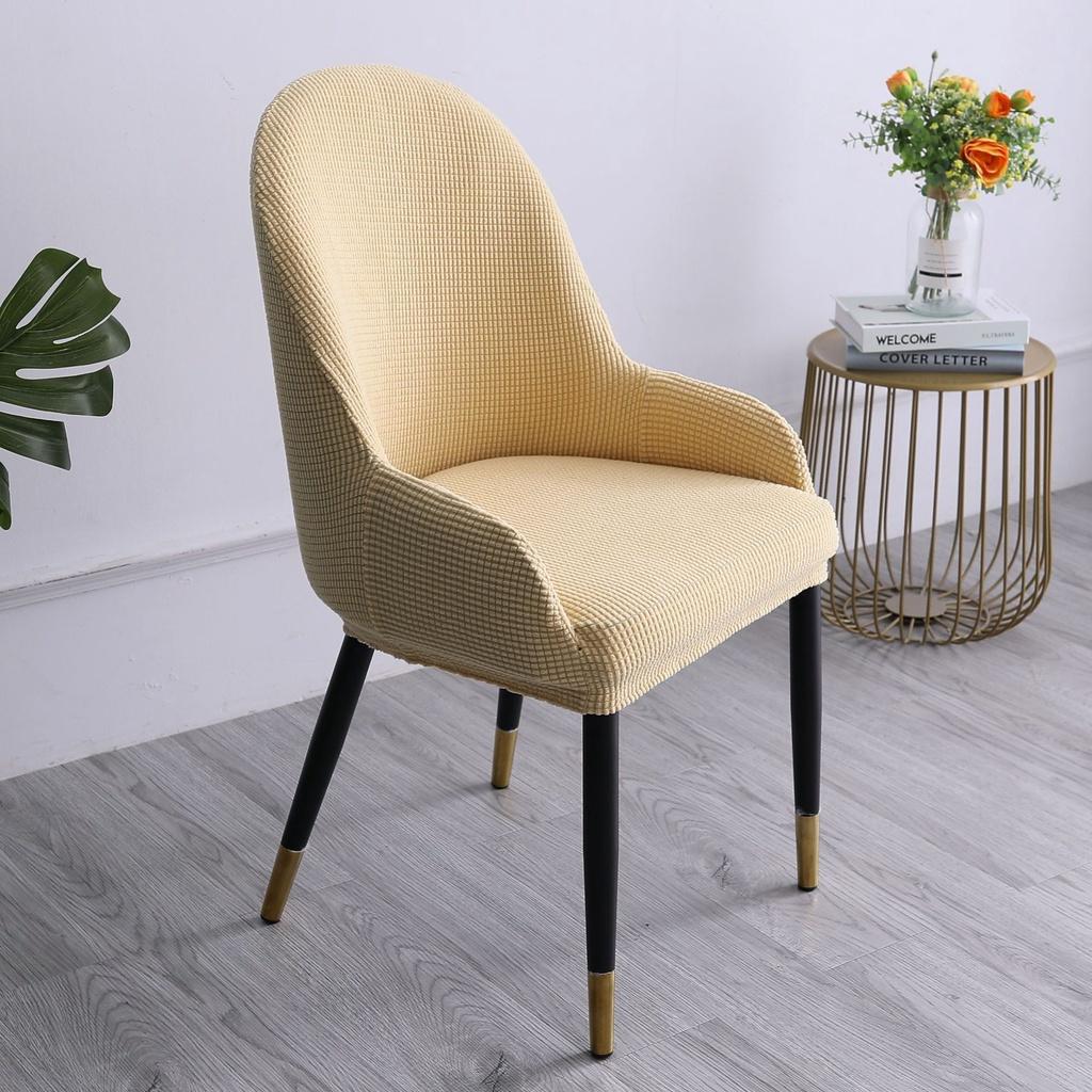 Armchair Cover Dinning Slipcover Chair Protector Curved Removable Antiskid