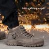 Work Safety Shoes Men Steel Toe Shoes Puncture-Proof Work Sneakers Anti-smash Indestructible Shoes Safety Boots