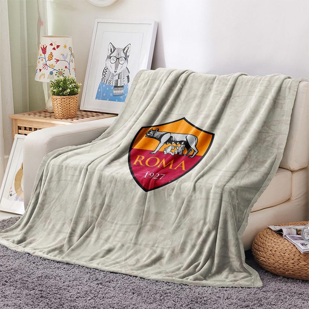 AS Roma2 Flannel Blanket, High quality Comfortable for All Seasons, Home Decor, Warmth and Comfort