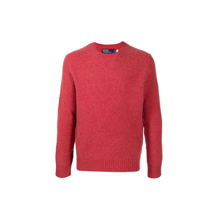 Polo Ralph Lauren Cashmere Sweaters Men's Red Crew Neck Moderate 710810848-001