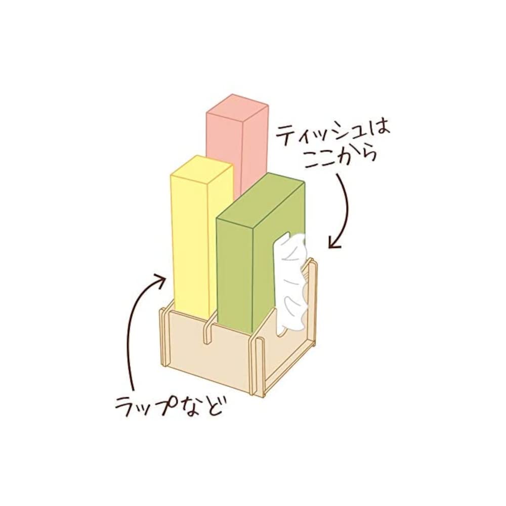 Rilakkuma Easy Assembly Box Tissue Rilakkuma Face RK1352 RK/F2 Rack,