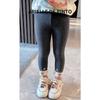 French Arielle De Pinto Girls' Pants Autumn Fashion Casual Children's Embroidered Ankle Leggings