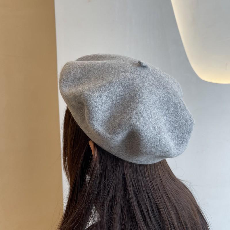 Berretto basco in lana alla moda coreana Beilei: Cappello da pittore versatile Autunno/Inverno
