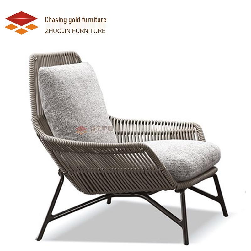 Rattan Patio and Garden Sofa Chair Set - 3-Piece Outdoor Furniture Combination