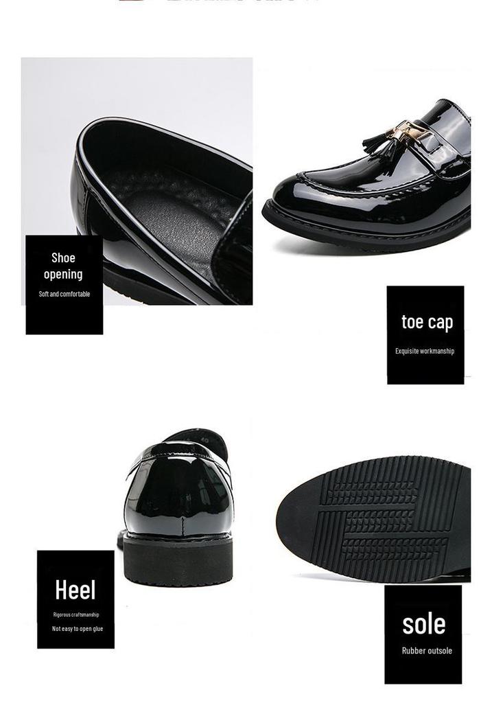 Men's Tassel Loafers - Spring 2024 Leather Dress Shoes for Formal Business and Hairdressers