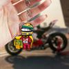 Fast Furious Rennmotorrad Schlüsselanhänger für Zubehör Tasche Fahrradhelm Fahrer Anhänger Schlüsselkette Schlüsselring Schmuck Fans Geschenk