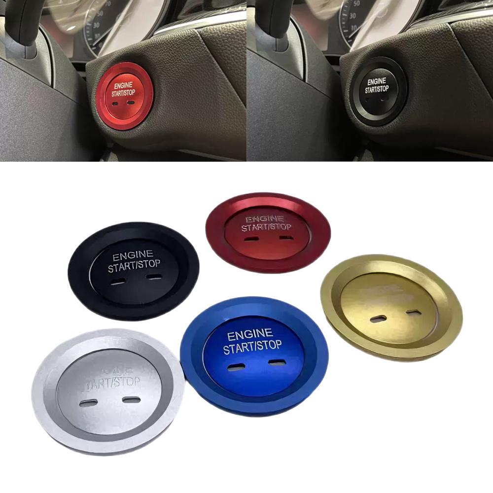 Car Engine Start Button Cover Sticker Decoration Auto Start w Stop Switch Button Accessories for MG 6 5 ZS HS 17-21