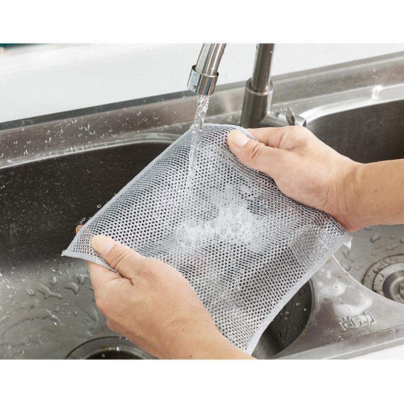 Wire Dishcloth Mesh Non-stick Oil Rag
