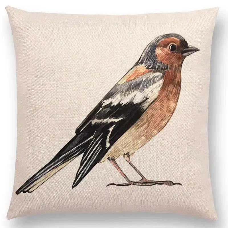 

Милые птицы цветы растения диван наволочка колибри роза малина лимон укроп гвоздика миндаль чехол для подушки 66x66cm золотистый