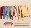 Children's Silk Warm Winter Pajama Set - Thickened Base Layer for Boys and Girls