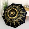 1pc Celestial Sun Design Automatic Umbrella - 8-Rib Foldable Design, Outdoor Adventures, and Family Celebrations Yy250829060