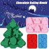 DIY Handmade Santa Claus Ice Cube Tray Christmas Silicone Molds Chocolate Baking Mould Cake Making