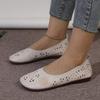 Slip-on Round Toe Women's Flats Solid Hollow Women's Shoes On Sale 2025 High Quality Low Heels Concise Flats Sapatos Baixos