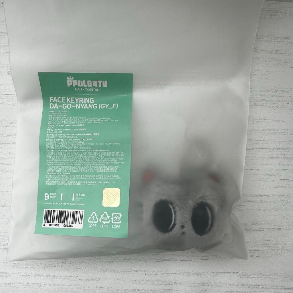 [USED] TXT Pulpadu DA-GO-NYANG Face Key Ring