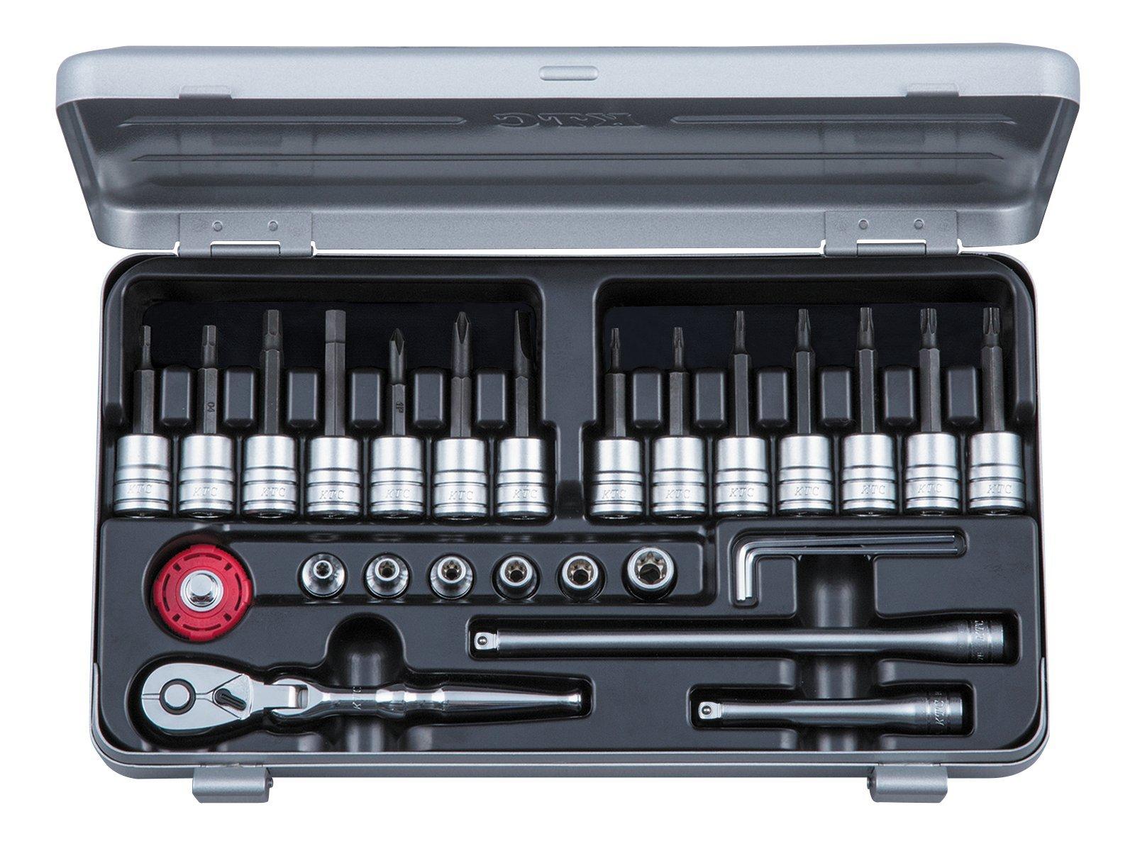

Kyoto Machinery Tools Torx hexagon bit socket wrench set TBT226HTH (KTC) 6.3sq.T-type tamper-proof Torx/E-type